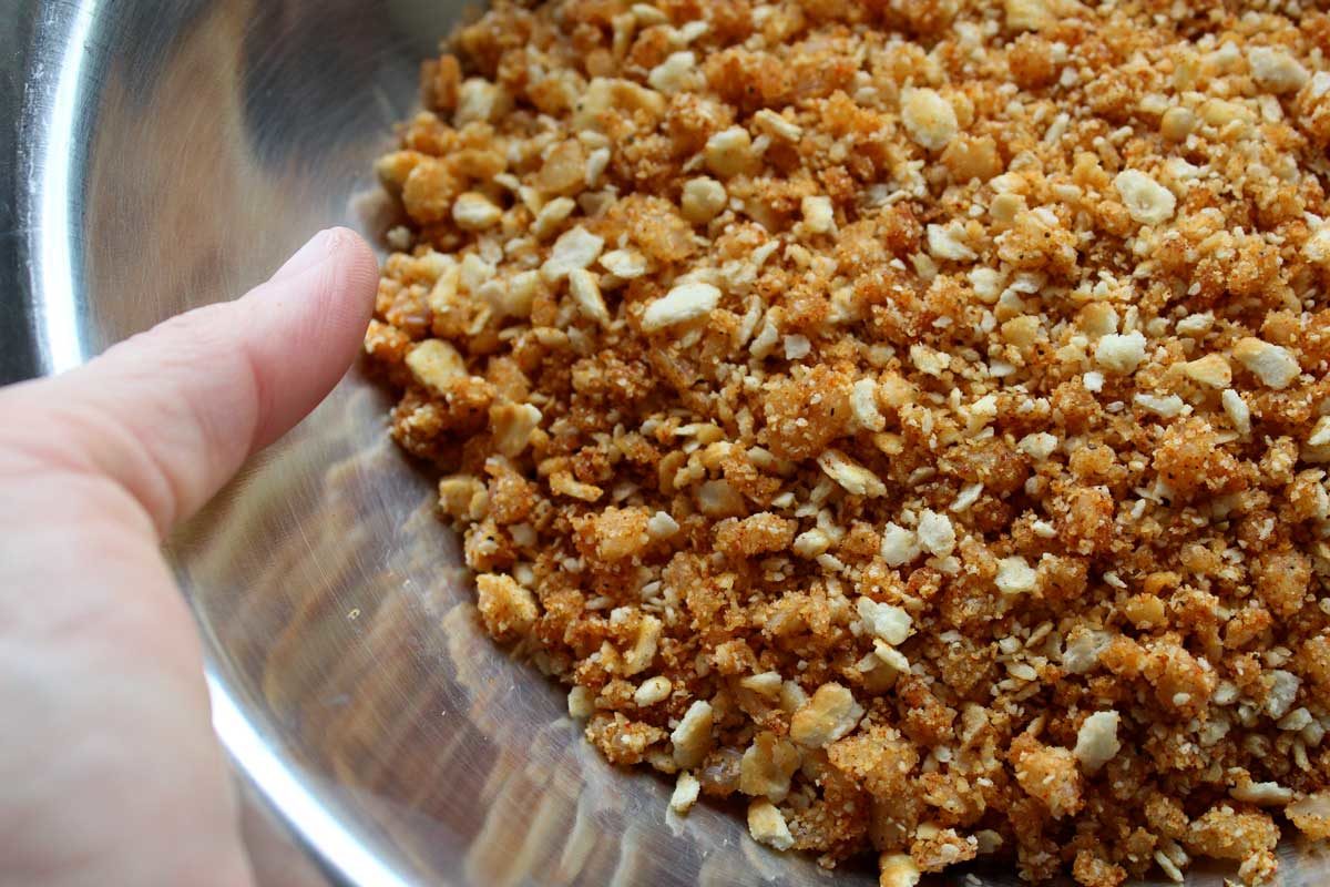 cracker crumb breading