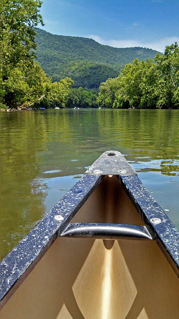 David and I spent a good portion of this past Saturday on a canoe in the Shenandoah River. It is our favorite place to be when it is hot outside! | TheMountainKitchen.com