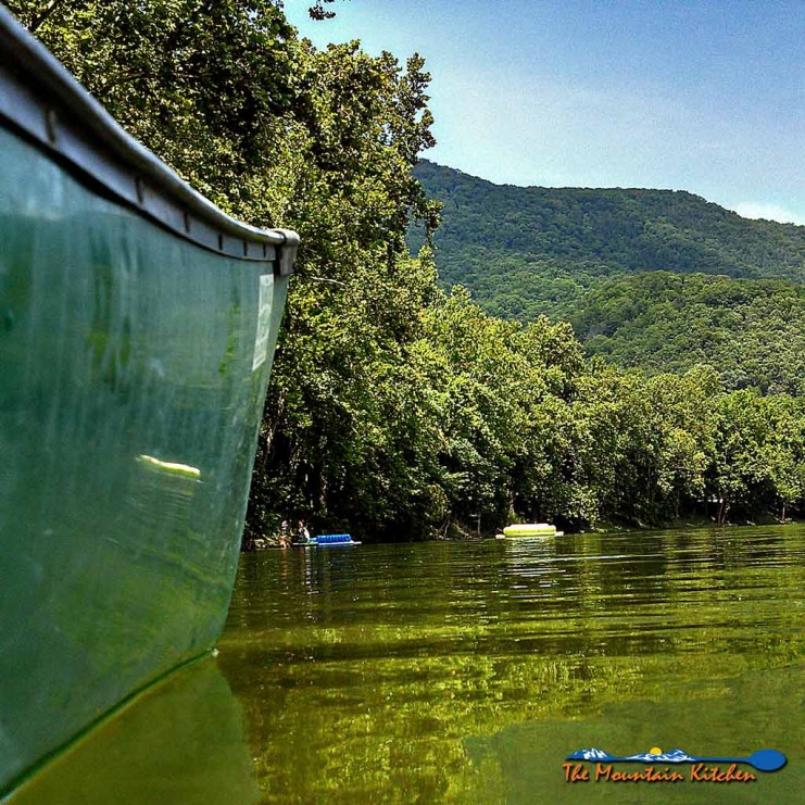 David and I spent a good portion of this past Saturday on a canoe in the Shenandoah River. It is our favorite place to be when it is hot outside! | TheMountainKitchen.com