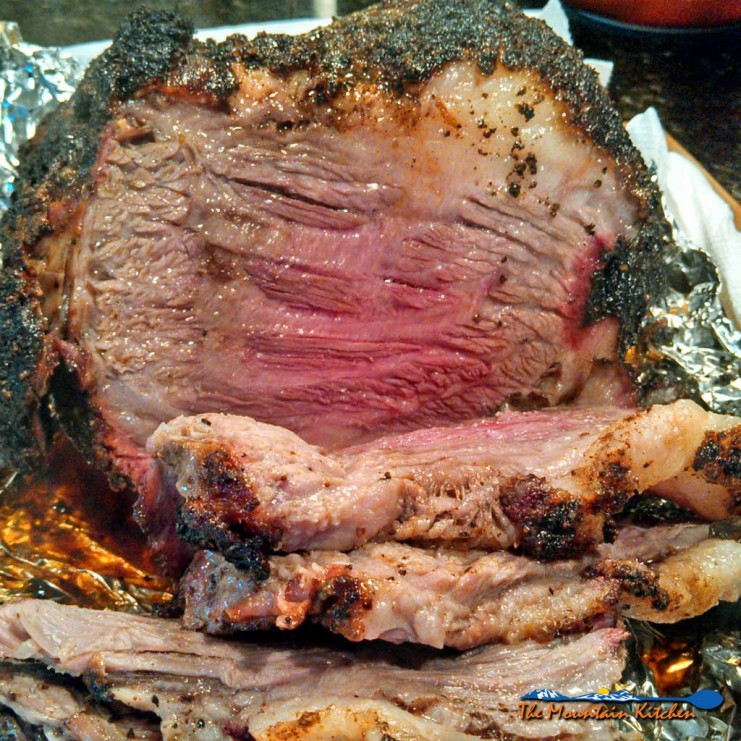 It was beef brisket time again. My absolute favorite meat that David smokes on the grill. The smoke from the mesquite wood tickles the brisket just right! | TheMountainKitchen.com