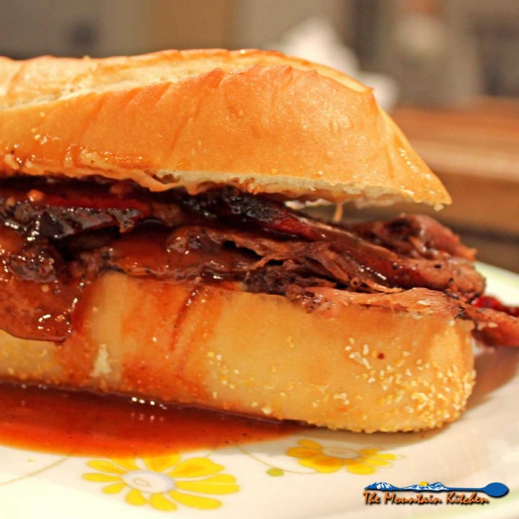 Leftover beef brisket sandwiches