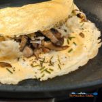 shiitake mushroom omelettes with cheese