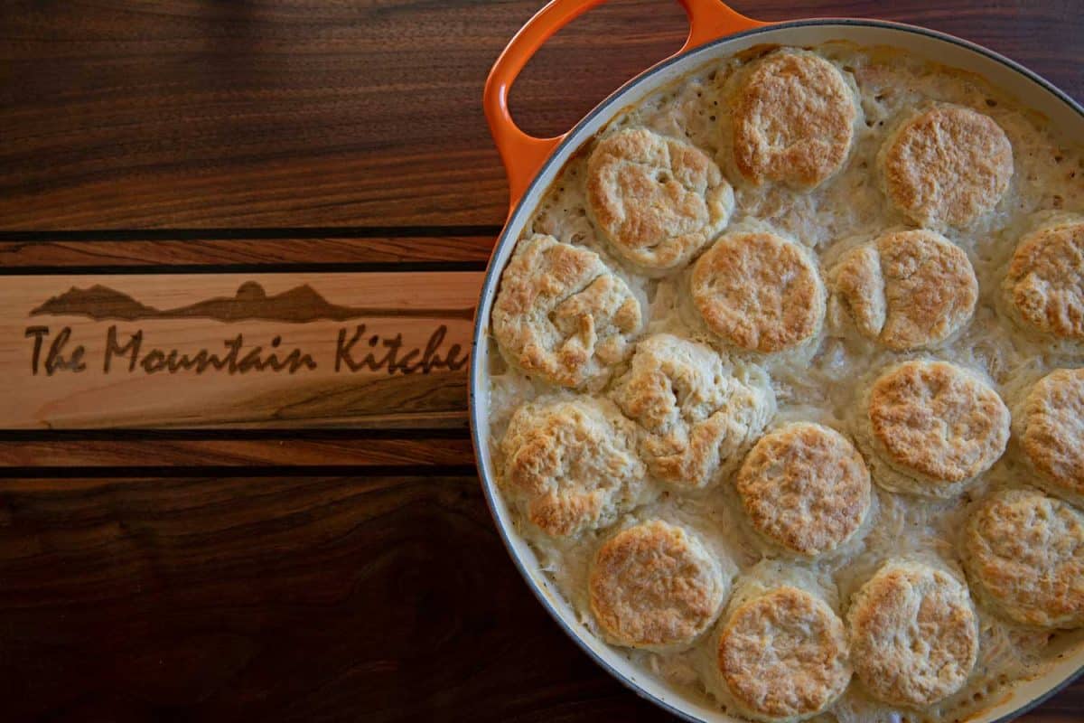 baked casserole in serving dish