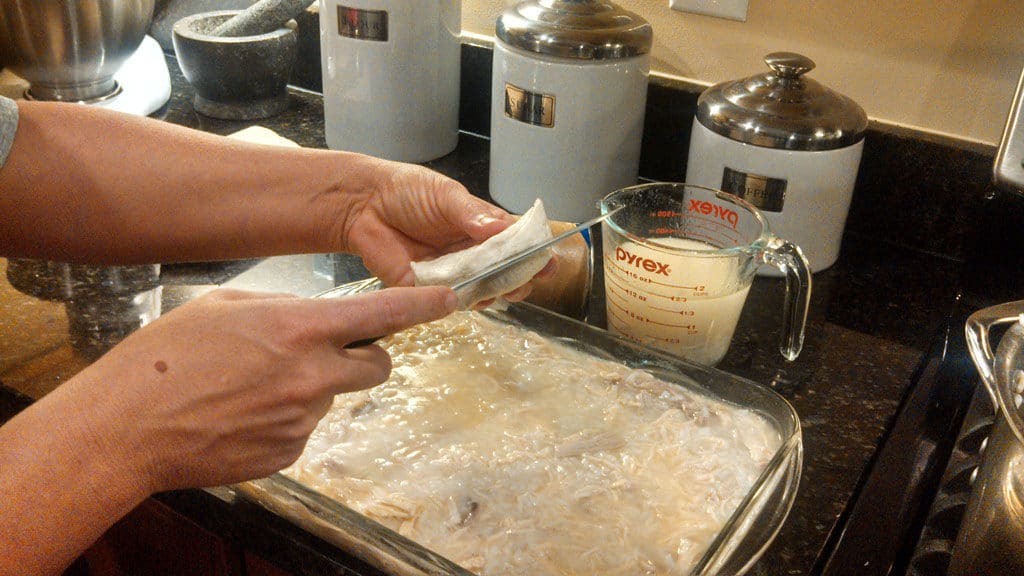 slicing biscuits