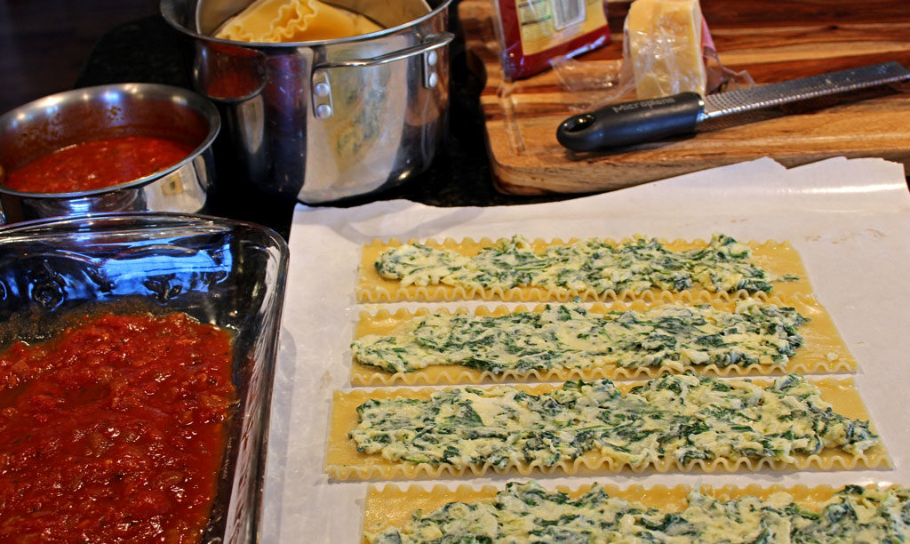prepping the rolls