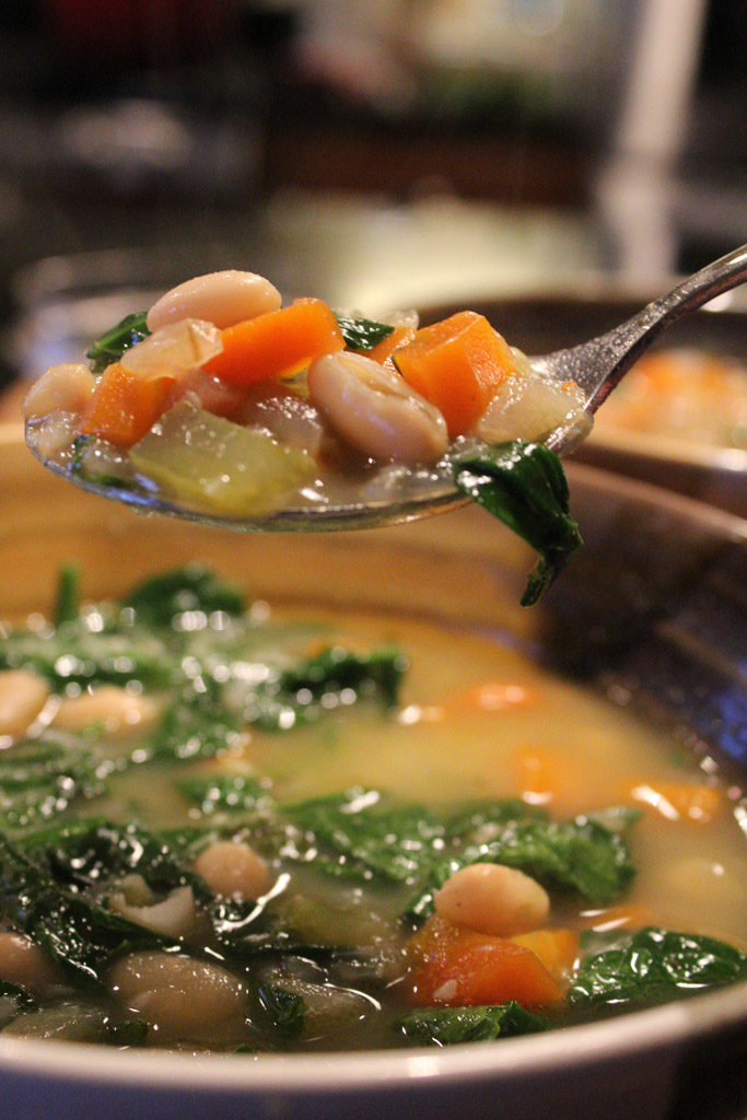 a spoonful of soup