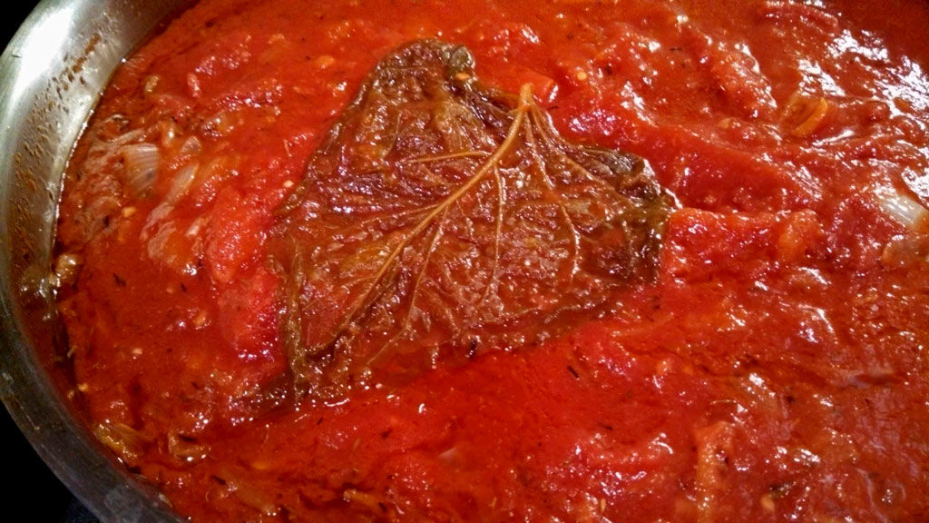 Basic tomato sauce is simply seasoned with onion, garlic and thyme, sweetened slightly with carrot; simmered until thickened. For all your Italian dishes! | TheMountainKitchen.com