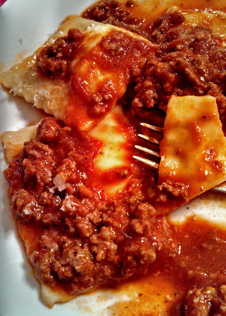 pasta with meat sauce