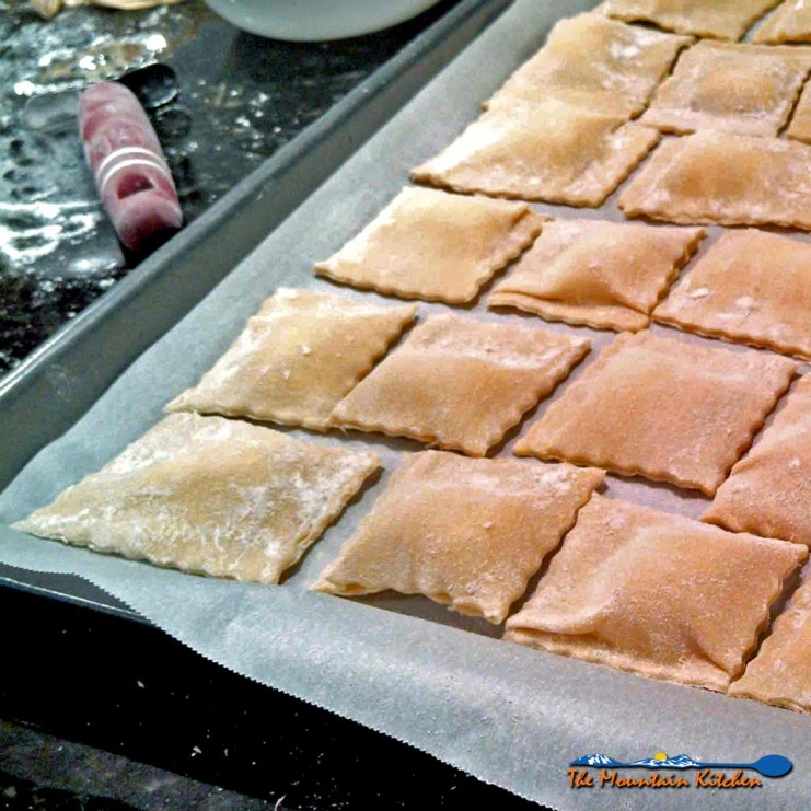 There are three components that make up my homemade ravioli: Cheese, Sauce and Pasta. Nothing beats homemade ravioli! A true labor of love! | TheMountainKitchen.com