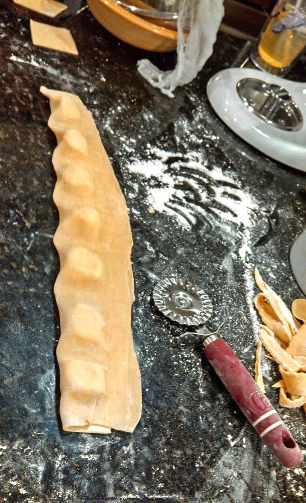 fold-over method of making ravioli