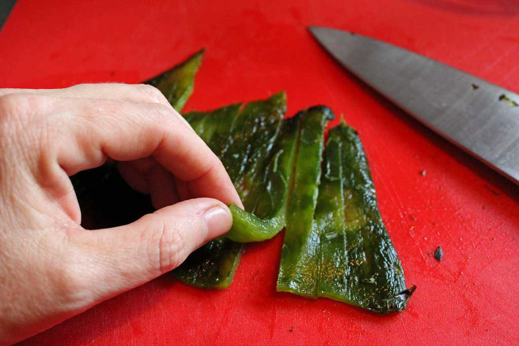 Things you need to know about preparing Poblano chiles. Preparing them becomes very simple, once you know how and the extra steps are so worth it! | TheMountainKitchen.com