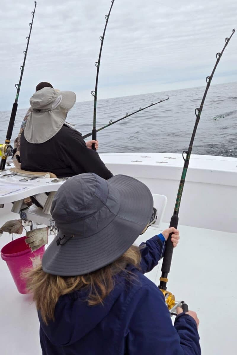 David and I deep sea fishing