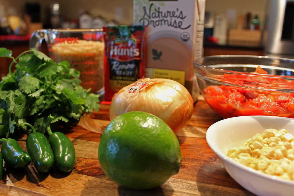 ingredients to make rice
