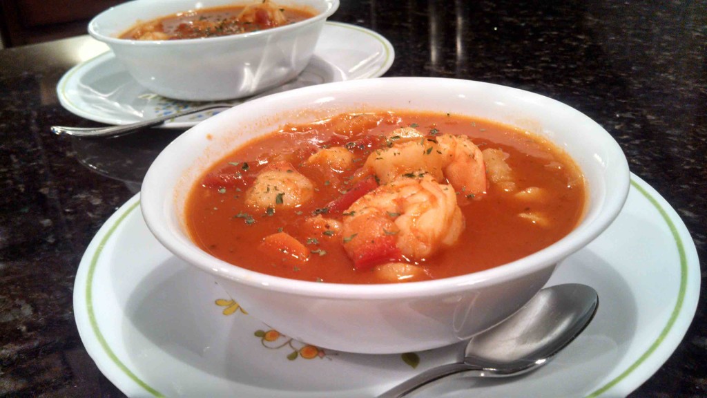 seafood soup ready to eat