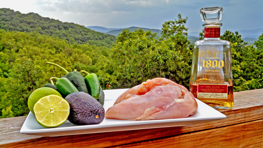 Grilled tequila-lime chicken fajitas: chicken breasts marinated in Mexican flavors, grilled, and placed inside a toasted tortilla with unlimited toppings. | TheMountainKitchen.com