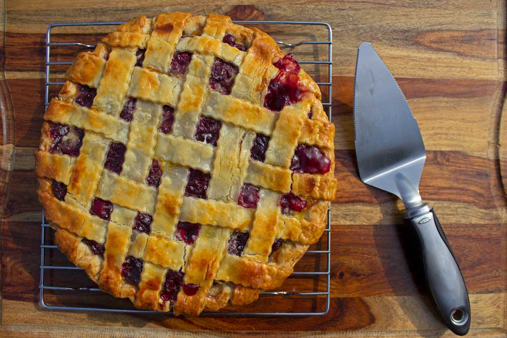 cherry pie ready to serve