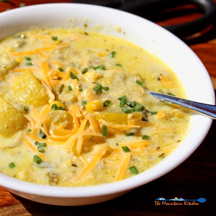 summer chowder in bowl