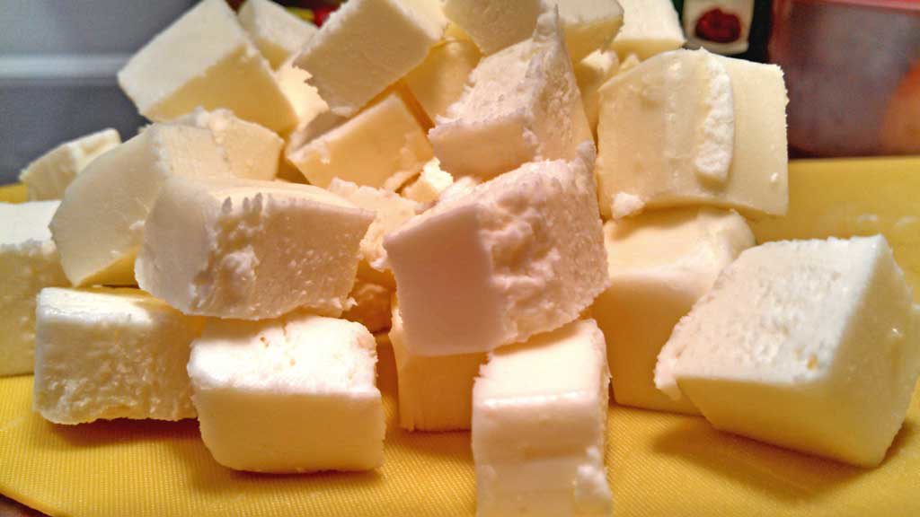 cubes of butter