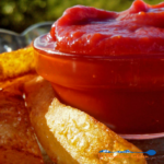 Learn how to make homemade ketchup from scratch. This easy recipe can be made in a matter of minutes. Using all natural ingredients, it's simple and tasty! | TheMountainKitchen.com