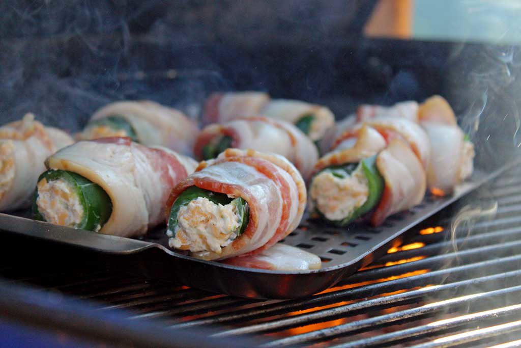 grilled bacon-wrapped jalapeno poppers