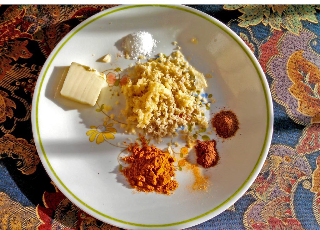 spices in plate
