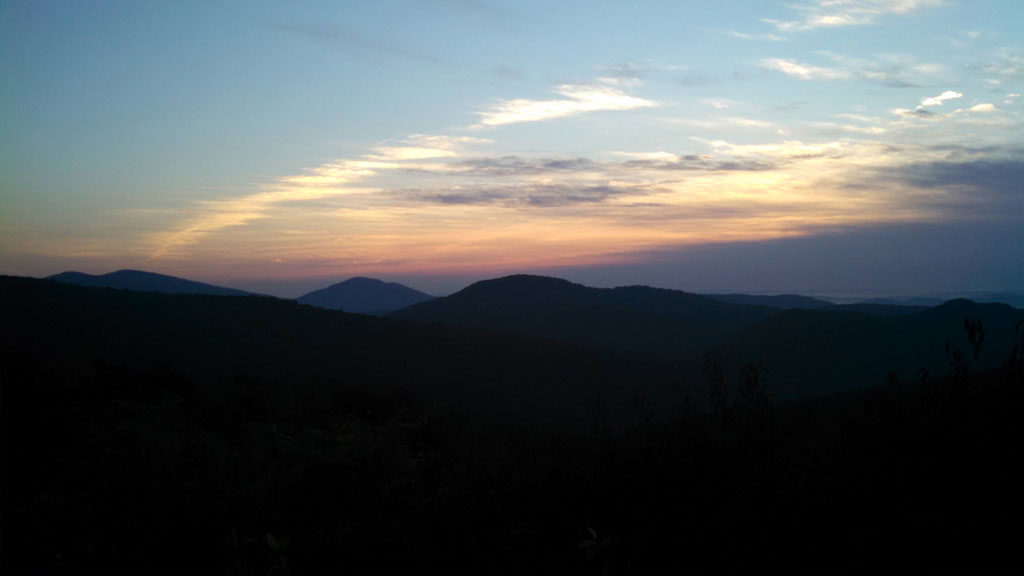 Watching the sunrise come up on Skyline Drive, while people were sleeping. There something so special about watching the sunrise from on top of the world. | TheMountainKitchen.com