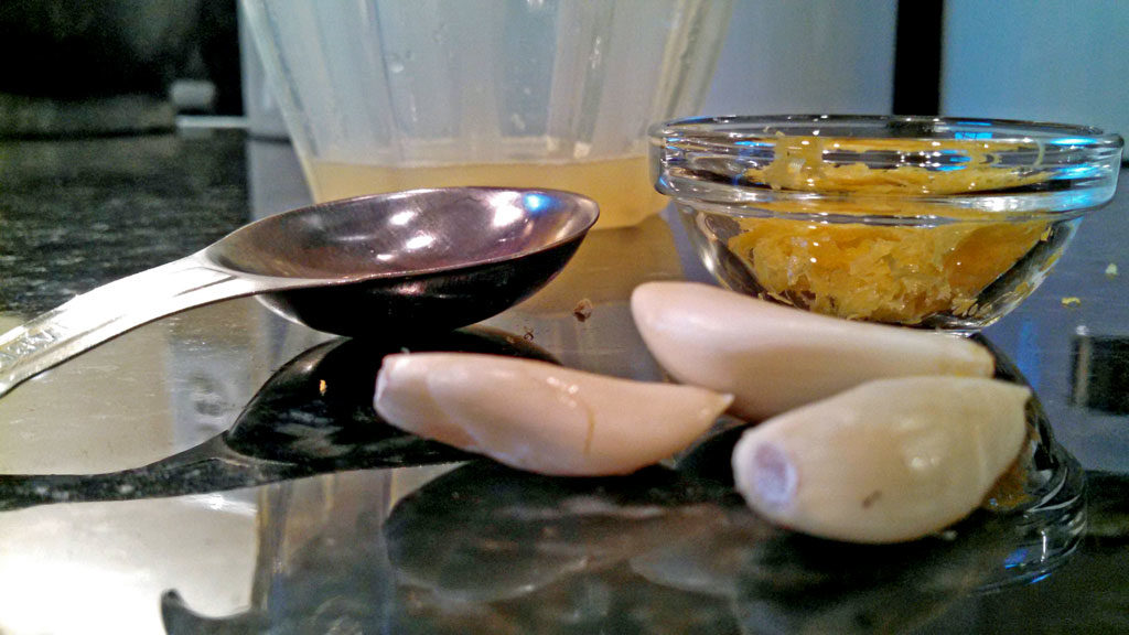 ingredients ready to go in pan