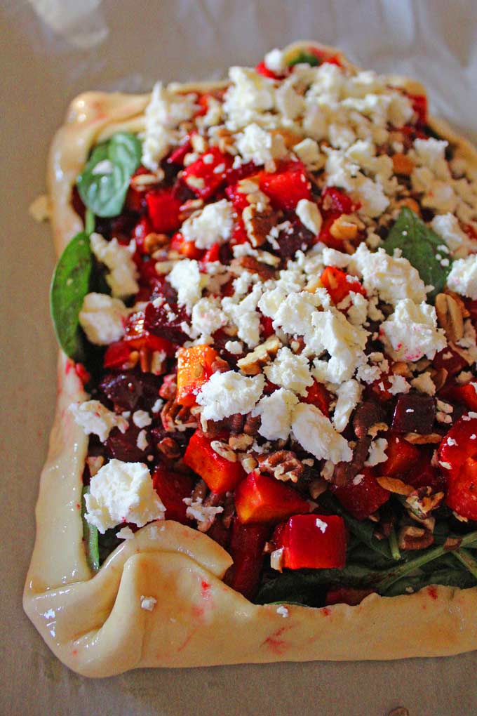 prepared tart ready for oven