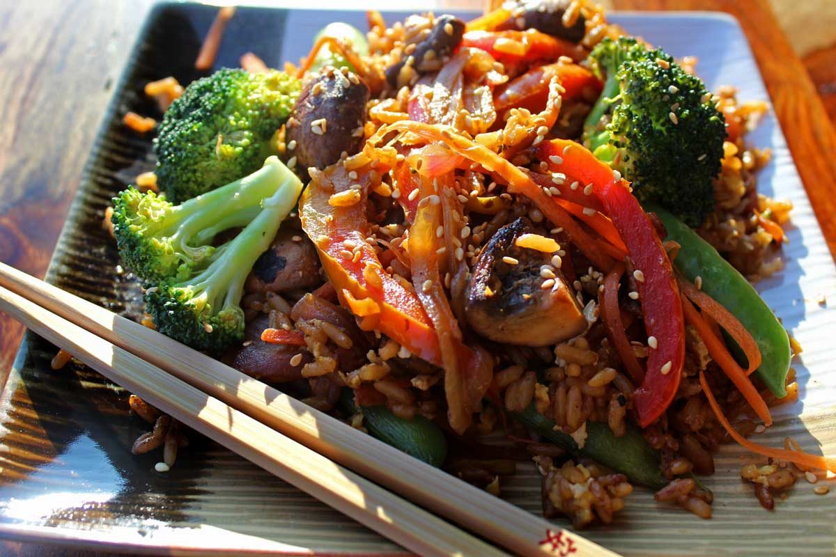 veggie stir-fry ready to eat