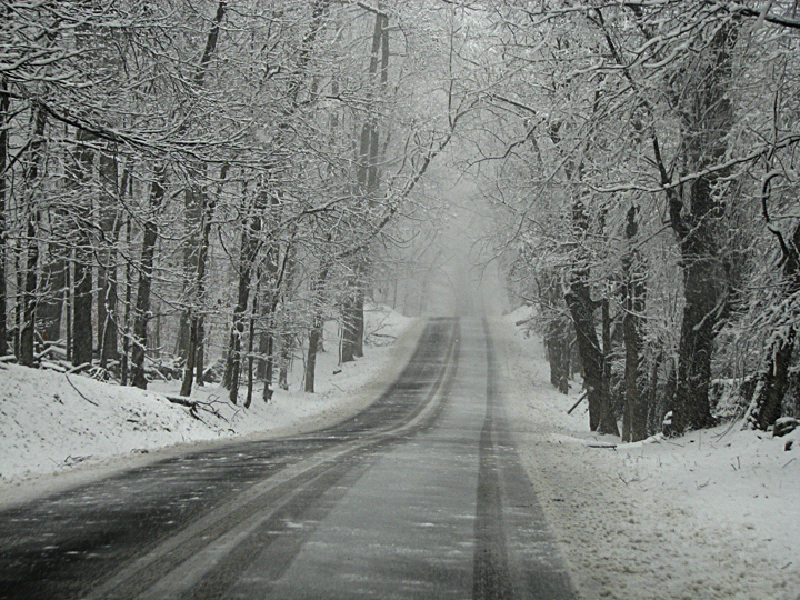 Snowy road 1
