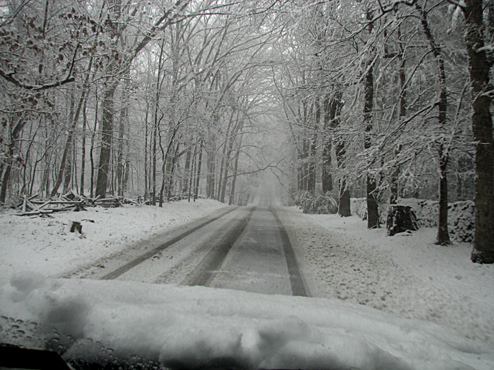 Snowy road
