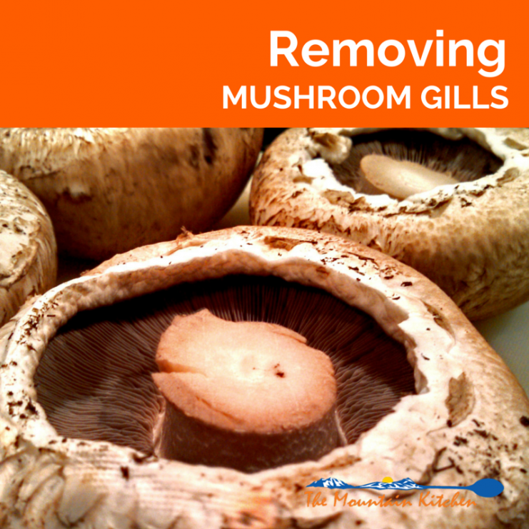 removing mushroom gills
