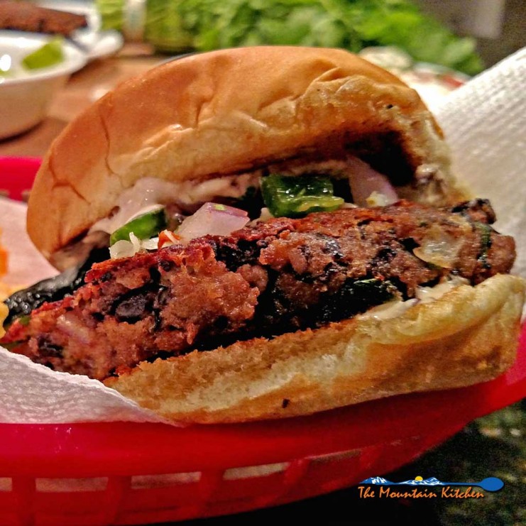 Pepper Jack Black Bean Burger