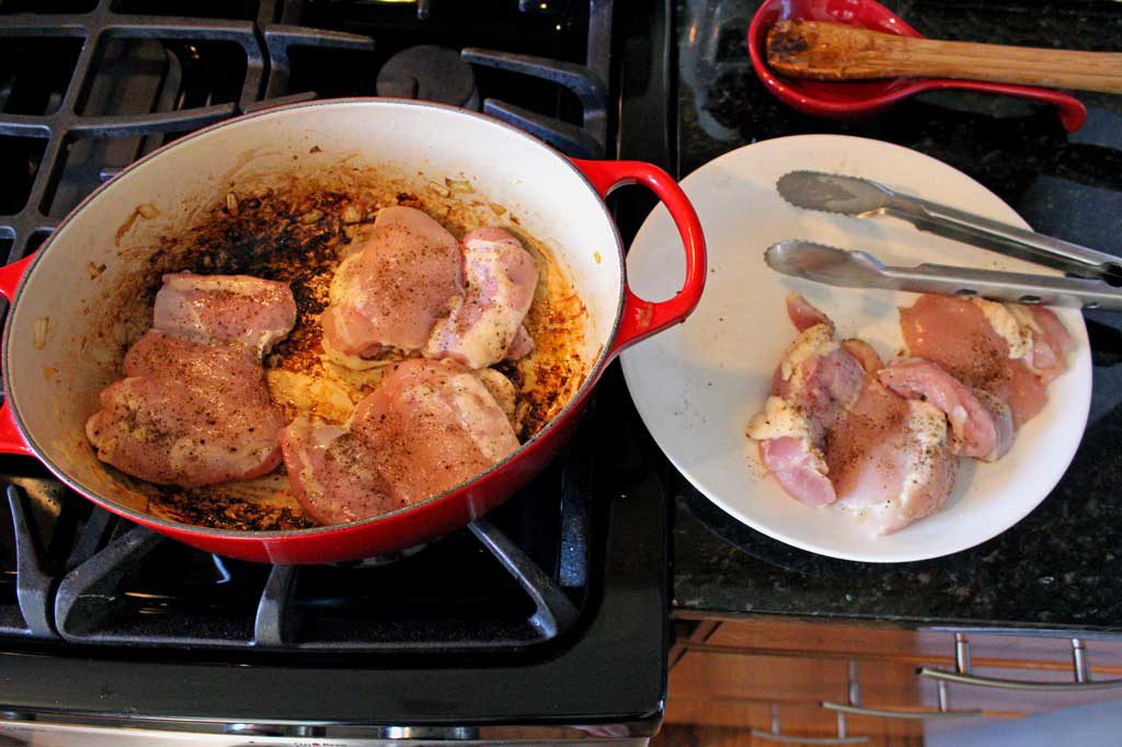 Perfect for a weeknight meal, this chicken chorizo and rice comes together in less than an hour. Chorizo and fresh lemon juice set this dish off! | TheMountainKitchen.com