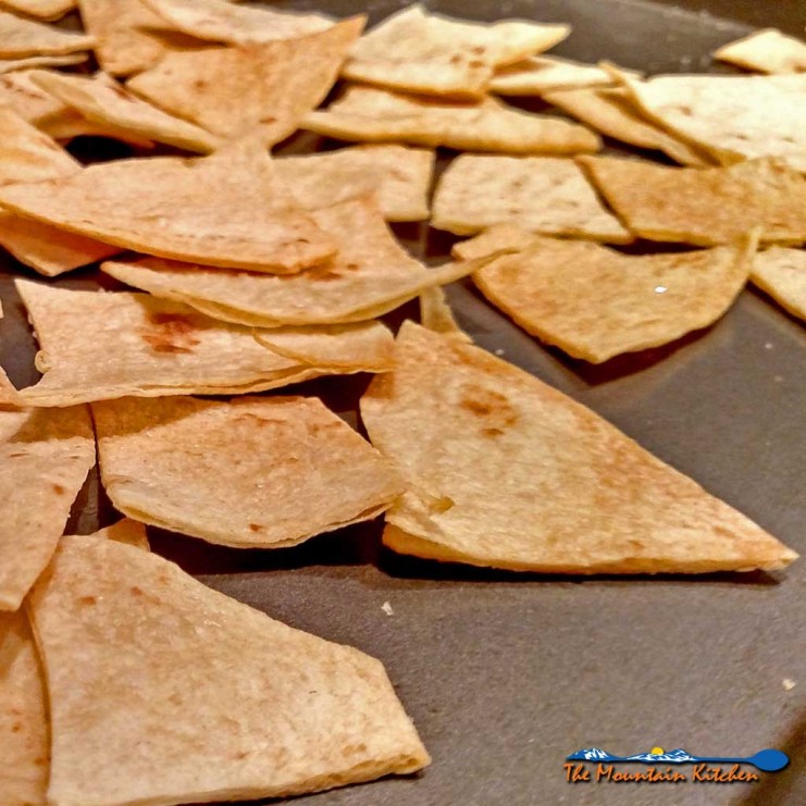 Baked Tortilla Chips: Crispy and crunchy these tortilla chips are oven baked and you are in control of all seasonings. | TheMountainKitchen.com