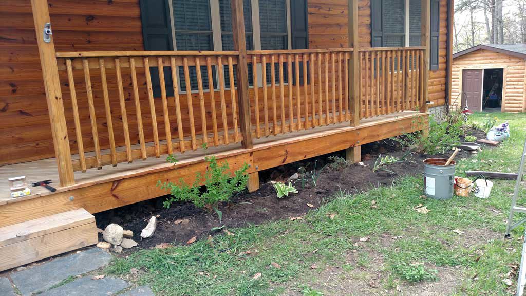 our front porch before