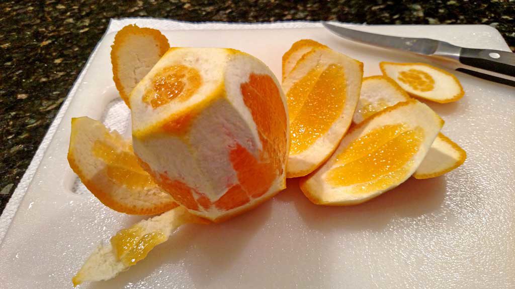Do you know how to supreme an orange? To supreme means to remove the skin, pith, membranes, and seeds of a citrus fruit and separate its wedges | TheMountainKitchen.com