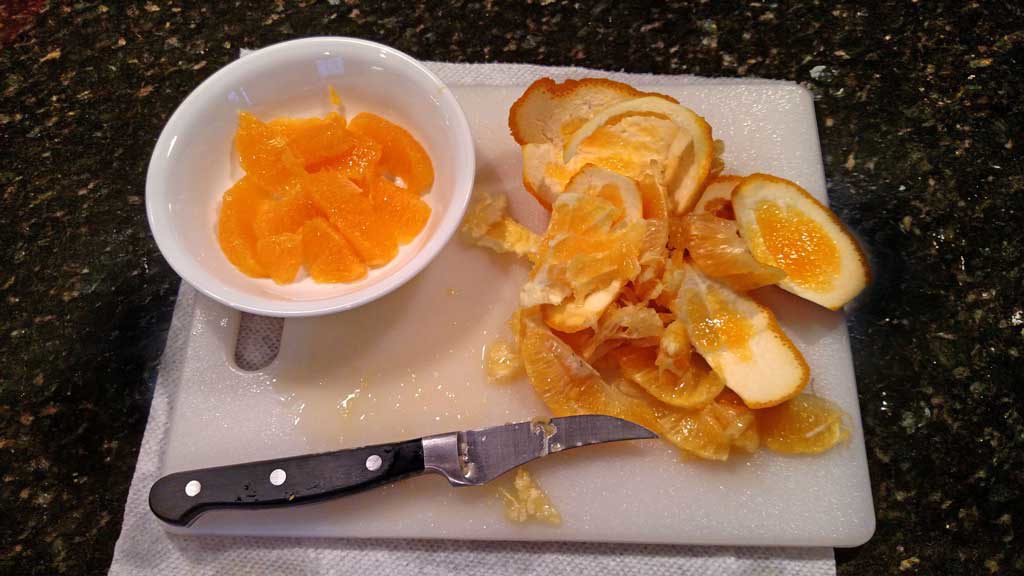Do you know how to supreme an orange? To supreme means to remove the skin, pith, membranes, and seeds of a citrus fruit and separate its wedges | TheMountainKitchen.com