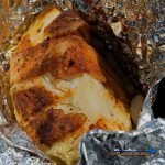 grilled cabbage inside foil