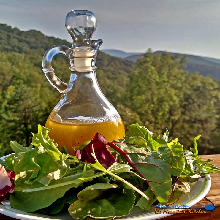 Sparkling… Crisp… Clear… This champagne vinaigrette is made with Dijon mustard, fresh lemon juice and sweetened with honey. | TheMountainKitchen.com