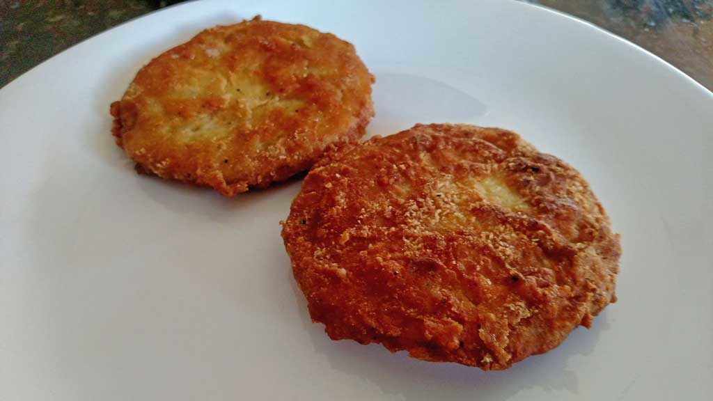 Firm tangy, crisp fried green tomato slices take on a whole new meaning with salty ham and sour mayo dressing in these fried green tomato sandwiches. | TheMountainKitchen.com
