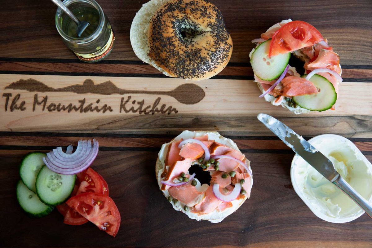 ingredients for bagels and lox