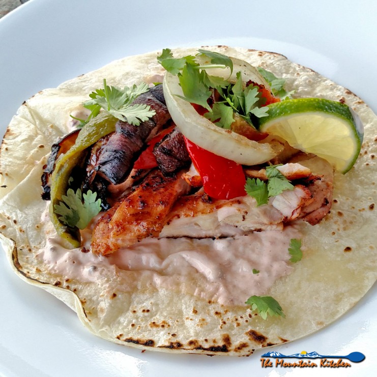grilled chicken fajitas