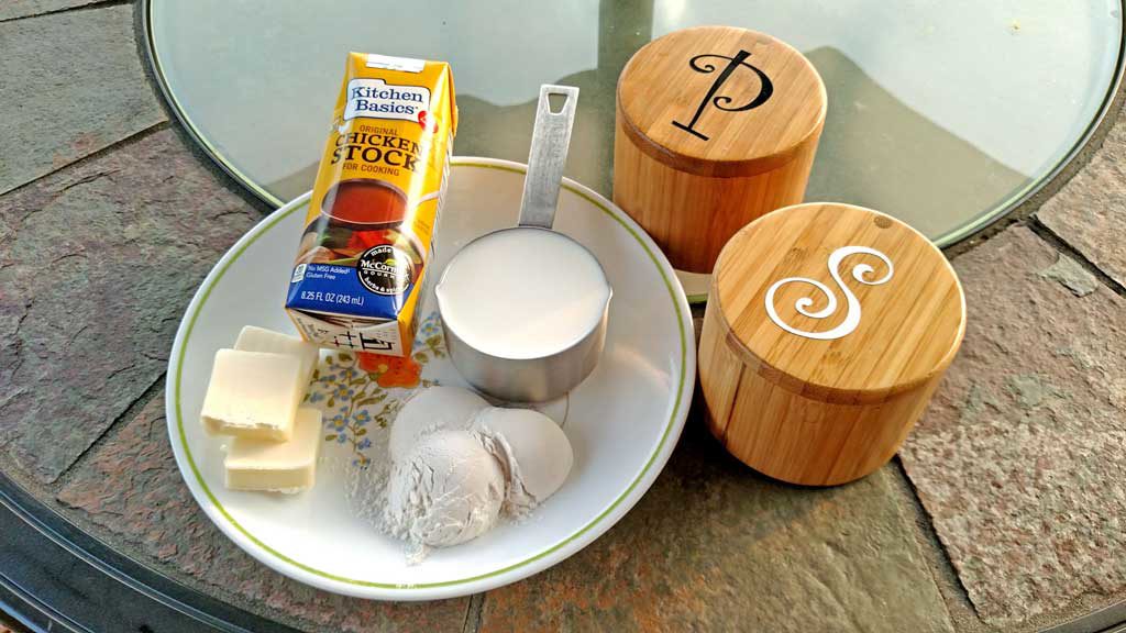 ingredients to make cream of chicken soup