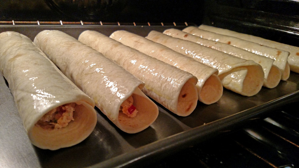baking jalapeno chicken taquitos