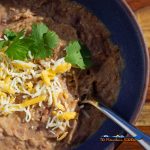 refried beans in bowl
