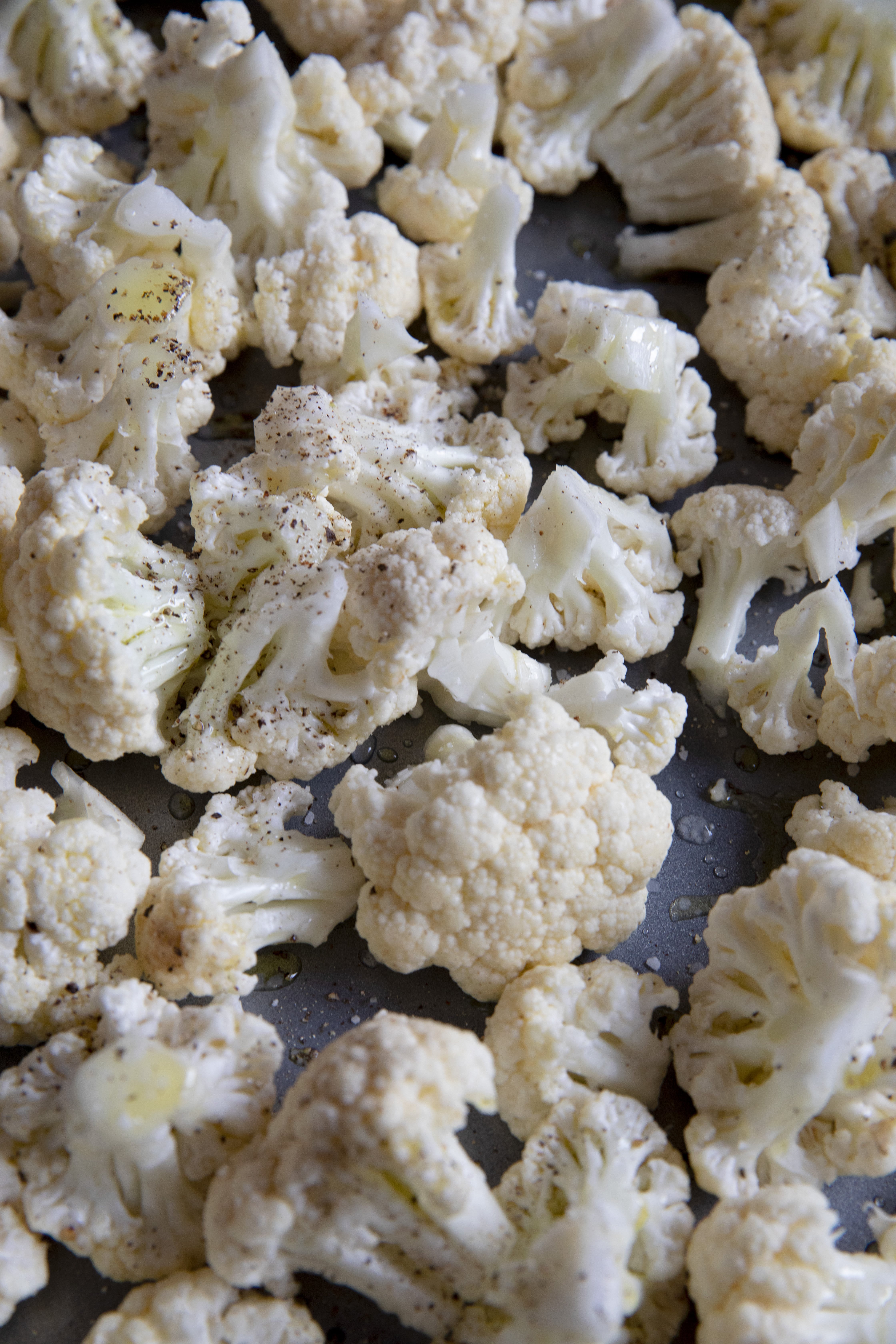 sheet pan of cauliflower