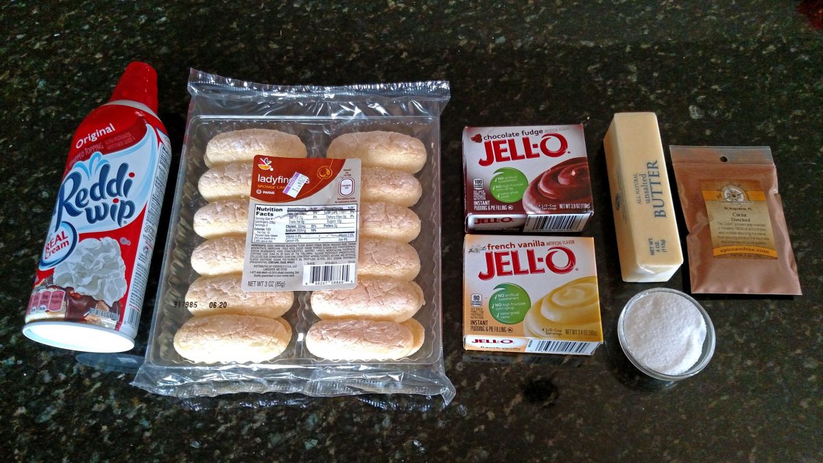 ingredients to make eclairs
