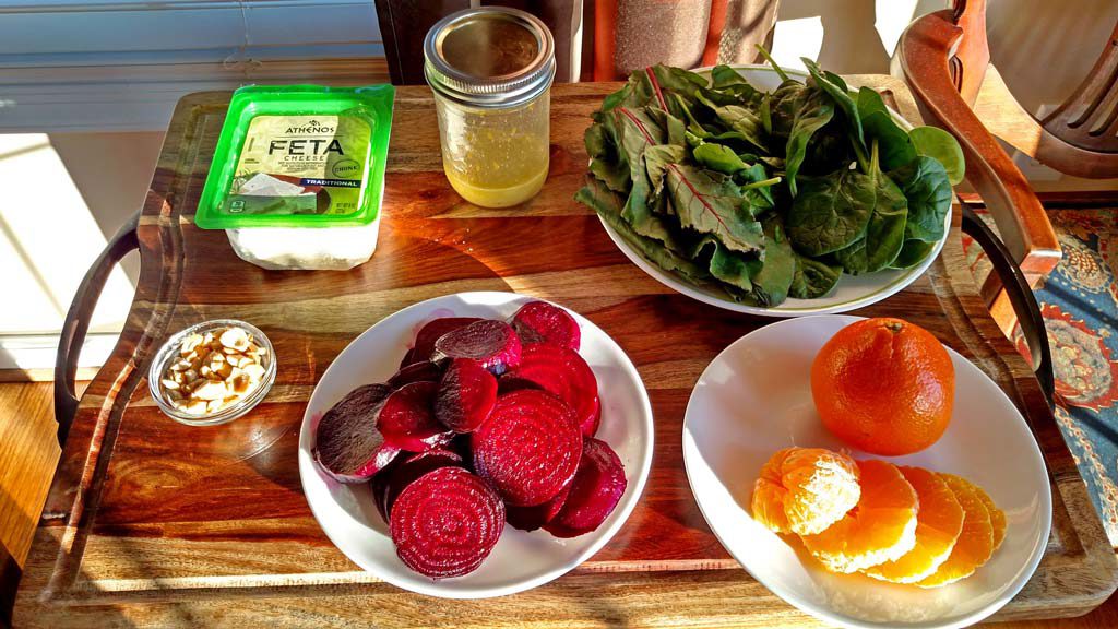 ingredients to make salad