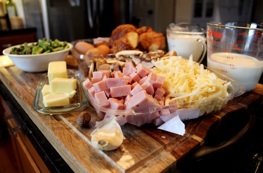 ingredients for bread pudding